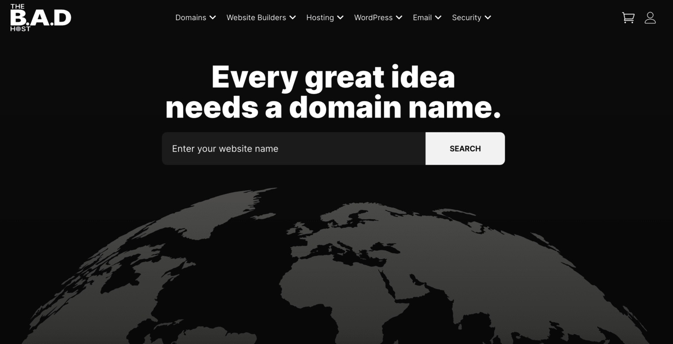 An example of a well-marketed domain reseller
